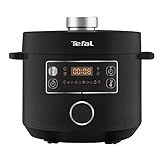 Tefal CY7548 Turbo Cuisine Multikocher | elektrischer Schnellkochtopf | 5L | 10 Automatische Programme | Bis zu 3x schnelleres Kochen | Energiesparend | einfache Bedienung | Rezeptheft | Schwarz