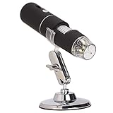 Drahtloses Digitales Mikroskop 50X-1000X 1080P Tragbares USB-Handmikroskop 2MP Kamera mit 8 LED-Leuchten für iPhone IPad Galaxy Android Mac Windows Computer, WiFi-Verbindung