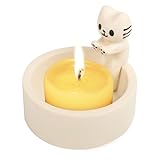 HOVCEH Katzen Kerzenhalter, Kätzchen-Teelicht-Kerzenhalter, Cartoon Katzen Kerzenhalter für Katzenliebhaber, niedliche Katzen-Teelichthalter, Ornamente
