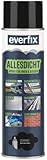 EVERFIX Allesdicht Spray (500 ml, schwarz) Dichtspray wasserdicht, Flüssigkunststoff, flüssiger Kunststoff zur Abdichtung