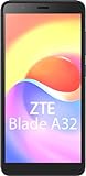 ZTE Smartphone Blade A32 (13, 84cm (5, 45 Zoll) HD Display, 4G LTE, 2GB RAM und 32GB interner Speicher, 5MP Hauptkamera Frontkamera, Dual-SIM, Android R GO) schwarz, 123402901021