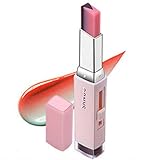 Xiton 1 PC Zweifarbiges Lippenstift Feuchtigkeitsspendende Gradient Lippenstift langlebiger Lippenbalsam wasserdicht Tint Lippen Bar Kosmetik-Geschenk für Frauen Mädchen (8 Kirsche Milch)