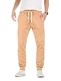 Yazubi Herren Jogginghose Edward - Bequeme Sweathose, Gelb (Indian tan 171328), M