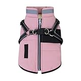 Warmer Wintermantel für kaltes Wetter, gepolsterte Kleidung für kleine Rassen, 2 Beine, Baumwolljacken für Hunde, Outdoor-Ak