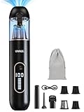 Handstaubsauger Akku Mini Auto Staubsauger: 19000Pa Stark Vacuum Cleaner 7500mAh - USB Aufladbar Kabellos Handsauger mit 3 HEPA Filter - Handheld Akkusauger für Matratzen Car Tierhaare Sofa Home T