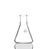 SHENYF Flaschen 2pcs- 500ml Erlenmeyerkolben Enghals, Borosilicatglas 3.3, Labor Chemie-Labor Erlenmeyerkolben (Capacity : 500ml)