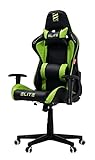 ELITE Racing Gaming Stuhl Destiny MG200 - Bürostuhl - Kunstleder - Ergonomisch - Racer - Drehstuhl - Chair - Chefsessel - Schreibtischstuhl (Schwarz/Grün)