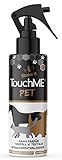 TouchME Pet Gold berührungsaktives Multifunktionsspray - Textilerfrischer & Geruchsentferner für Hundebett, Hundekissen o. Hundekorb - inkl. berührungsaktiven Fellpflegemittel für Fell u. Haar (200ml)