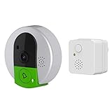 ZJXGW Smart Home Überwachungskamera, Nachtsicht, Indoor Outdoor, HD, Klingeldraht-frei und Zwei-Wege-Sprachanruf