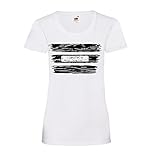 Achtung! Frisch gestrichen Frauen Lady-Fit T-Shirt Weiß XS