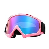 XXblack Skibrille Anti-Fog Snowboardbrille Brillenträger UV-Schutz Snow Snowboard Brille Verspiegelt mit Magnetischer Gläser,Helmkompatible für Damen und Herren (B)
