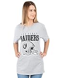 NFL Las Vegas Raiders T-Shirt Womens Damen American Football Graue Oberseite M