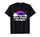Ich kann nicht einmal denken Straight Bi Pride Rainbow Lustig Bisexuell T-Shirt