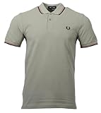 Fred Perry Herren Kurzarm Polo - M3600 (DE/NL/SE/PL, Alphanumerisch, S, Regular, Regular, Seagrass)