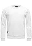 Red Bridge Herren Crewneck Sweatshirt Pullover Premium Basic,Weiß-ii,L