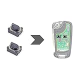 AMAKEY | Mikroschalter Mikrotaster SMD-Taster für Opel Autoschlüssel Klappschlüssel | Generation II | 2 Stück