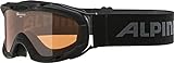 Alpina Kinder Skibrille Ruby S, Rahmenfarbe: Black, Linsenfarbe: Slh S1, One size, 7050433