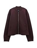 someday Damen Sweatjacke | Bomber Blouson UKUYA Loose aus Scuba Plum, 40