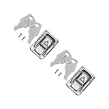 SAFIGLE Packung Mit 8 Stück Kofferschloss Schrankschlösser Mit Schlüssel Austausch Des Aktenschrankschlosses Werkzeugkastenschloss Riegel-hardware Schlösser Für Aktenschränke Silver E