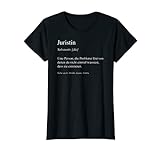 Damen Juristin I Jurist Anwalt Kanzlei Jura Motiv für Anwältin T-Shirt