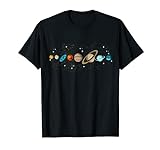 Flat Earth Science Solar System Damen Nerd Flache Erde Round T-Shirt