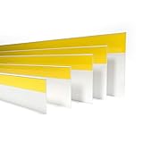 DQ-PP FENSTERLEISTE | 10m Länge | 30mm Breite | 1,5mm Stärke | Weiss | Fensterleisten Flachleisten Kunststoffleisten Profileleisten Ab