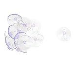 MILUZD R 12 Stueck PVC Kunststoff Saugnapf Haken 40mm - B