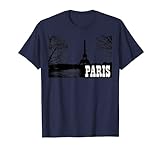 Paris Eiffelturm Schwarz Weiß T-Shirt