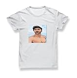 Hipster Zac Efron Illustration Black Tshirt T-Shirt Top 100% Baumwolle für Herren, T-Shirt für den Sommer, Geschenk, Herren, Freizeithemd, L, Black