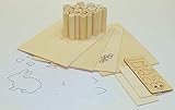 Materialpaket Drechseln + Sägen, PLAYmake/UNIMAT (Drechselholz, Pappelsperrholz)