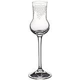 CRISTALICA Grappakelch Obstlerglas Schnapsglas Panto 90 ml Transparent Pantographie Kristallglas