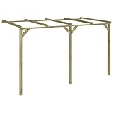vidaXL Holz Terrassenüberdachung 4 m Pergola Veranda Überdachung T