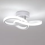 Moderne LED Deckenleuchte, 22W 2500LM Modern Kreative Minimalistische Deckenlampe für Schlafzimmer Flur Wohnzimmer Korridor Aluminium-Deckenleuchten Küchenlampe Flurlampe, Weißem L