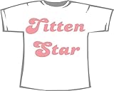 Titten Star; Fun T-Shirt weiß, Gr. XXXL