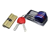Zylinderschloss,Schließzylinder Türzylinder Hardware Biased Schloss 65-110MM Zylinder AB Key Anti-Diebstahl-Eingang Messingtürschloss Verlängerte Kern Erweiterte Benutzerdefinierte(95(47.5 47.5))
