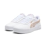 PUMA Carina 2.0 Damen-Sneaker, Textil-Puma White-prairie Tan, 7