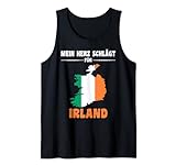 Ireland Irland Flagge Mein Herz schlägt für Irland Tank Top