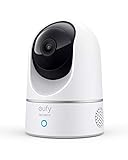 eufy Security Solo IndoorCam P22, 1080P Schwenk- und Neigefunktion, IP Kamera, Überwachungskamera für Zuhause, WLAN, Personenerkennung, Sprachassistent, Bewegungssensor