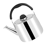 Generisch Topf Über Für Pfeifen Des Teekessels Schnell Gelber Teekessel Kabellos Herd Sieb Ninja Schwarz Spender Luft Wasserkocher Elektrisch Kaffeemaschine Spitze Silver Rostfreier S