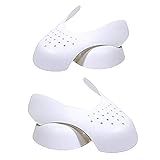 nuoshen 2 Paar Schuhschild, Schuhspanner aus Kunststoff Anti-Falten Schuhe Schutz Schuhe Schilde Gegen Schuhfalten für Herren und Damen