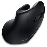 CSL - kabellose Vertikal Maus - Bluetooth + 2,4 Ghz Funkmaus - Wireless Vertical Mouse – ergonomisch - Vorbeugung gegen Mausarm Tennisarm - armschonend – wie Hand geformt - Plug and Play - PC + Mac
