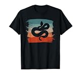 Python-Pythons im Retro-/Vintage-Stil, grüner Baum T-S
