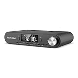TechniSat KITCHENRADIO - Unterbau Küchenradio mit UKW/FM, LED Display, Arbeitsleuchte, Timer, Bluetooth, Weckfunktion, Freisprecheinrichtung, 5 W Lautsp