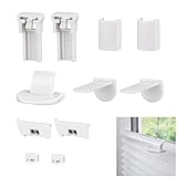 ERBO Plissee Ohne Bohren Ersatzteile Set, Plissee Ersatzteile Klemmträger, Klemmfix Halterung, Plissee Halterung Ersatzteile, Klemmträger Zubehör für Plissees Fenster