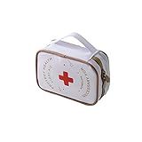 Ryoizen Medikament Tasche Medizinische Notfalltasche wasserdichte Medizin Aufbewahrungstasche Erste Hilfe Set Erste-Hilfe-Koffer Kompakt First Aid Kit(D，5x15x11CM)