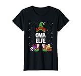 Damen Oma Elfe Partnerlook Familien Outfit Frauen Weihnachten T-Shirt