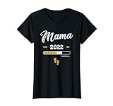 Damen Mama Loading 2022 Werdende Mutter Baby Geburt Mommy to Be T-Shirt