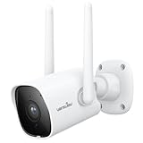 wansview Überwachungkamera Aussen WLAN - 2K WLAN Kamera Outdoor, WiFi Camera mit Datenschutzbereich, Zwei-Wege-Audio, SD Kartenslot, RTSP, Fernzugriff Y1 (Weiß)…