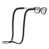 Payivsve Sportbrillenband | Brillenband für Sportbrillen und Sonnenbrillen | Brille Sportband & fester Halter aus Stoff(Schwarz)