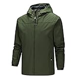 Herren-Sommerjacken, dunkle Farbe, wasserdichte Outdoor-Jacken mit Kapuze, leicht, winddicht, Softshell-Jacke, Wandern, Regenmantel, Herrenpullover, bequeme Oberteile für Herren, Windbreaker,